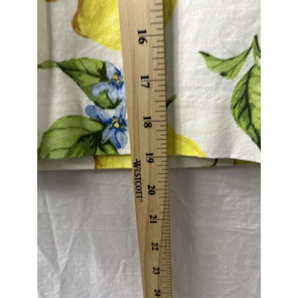 Talbots Lemons Blossom Canvas Printed Above Knee Lined Skirt‎ Size 12 - Picture 5 of 10